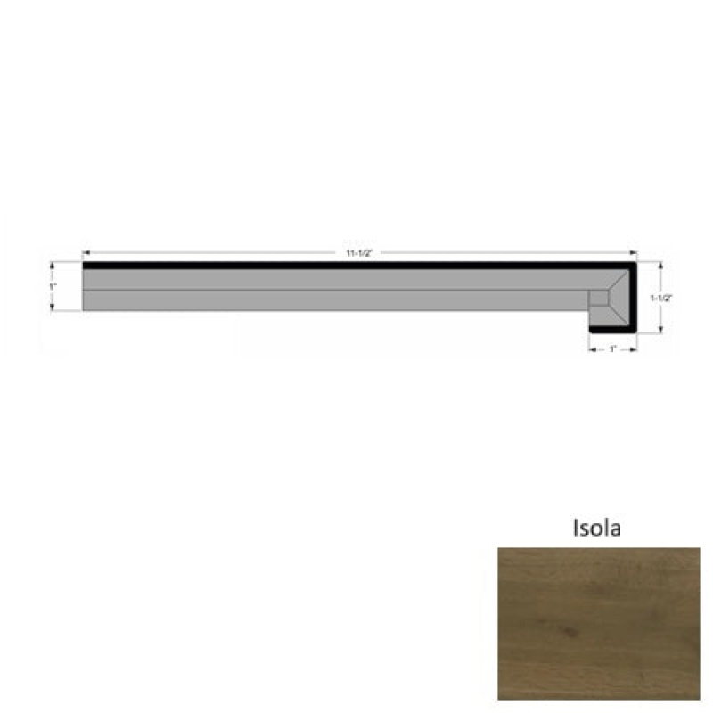 La Grande Isola Hardwood Moulding / Trim - 11 1/2" X 118" Stair Tread - Urethane