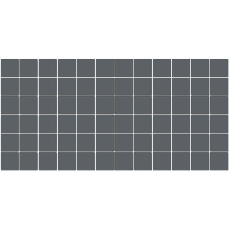 Unglazed Mosaics Charcoal Porcelain Mosaic - 2" X 2"