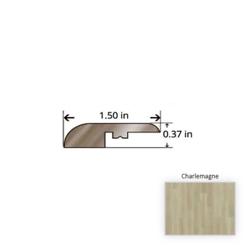 Courtier Charlemagne Oak Luxury Vinyl Moulding / Trim - 84.25" Reducer - Surface Guardian Pro Uv Coating