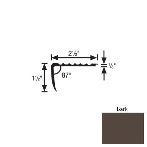 Flextones Bark Vinyl 201 Overlap Stair Nosing