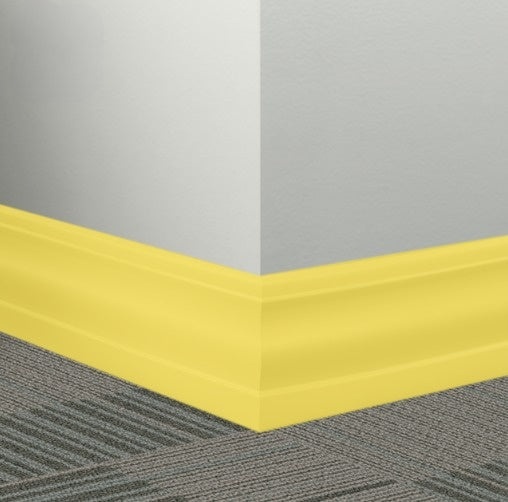 Johnsonite Canary Rubber Millwork Contoured Wall Base
