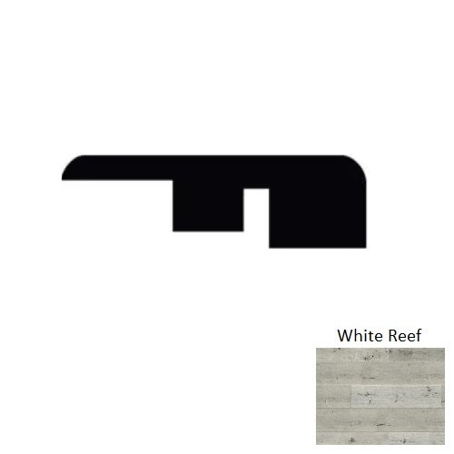 The Meadows White Reef Luxury Vinyl End Molding