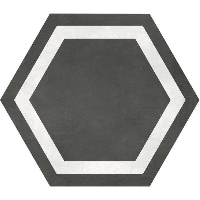 Form Graphite Frame Porcelain Tile - Matte - 7" X 8"
