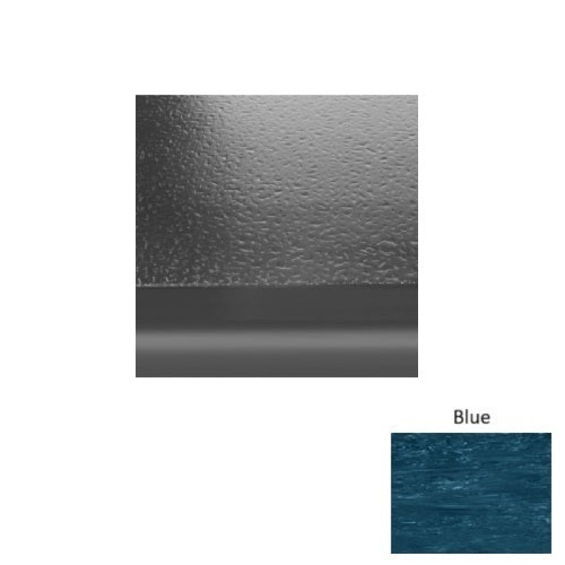 Marbleized 99 Blue Rubber (Sq) Stair Tread - Hammered