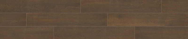 Hill House Dark Brown Porcelain Tile - Matte - 6" X 36"