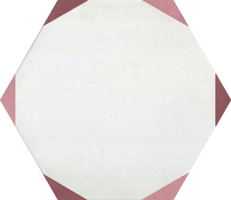 Bee Hive Medley Sun Hex Marsala Porcelain Tile - Matte - 8 1/2" X 10"