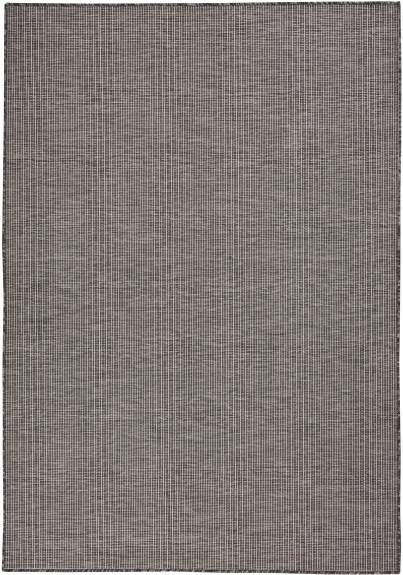 Positano Charcoal Polypropylene Modern Area Rug 5 Ft X 7 Ft