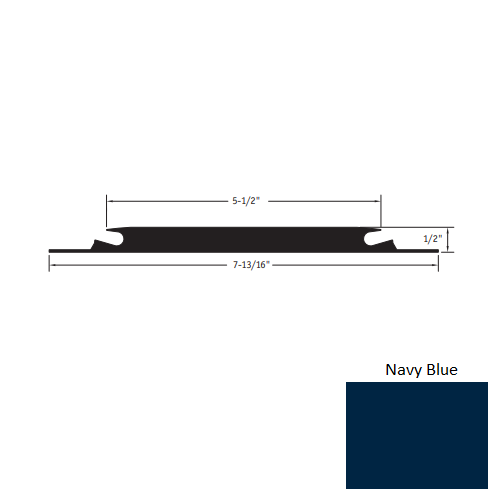 Johnsonite Navy Blue Vinyl Carpet Insert Threshold