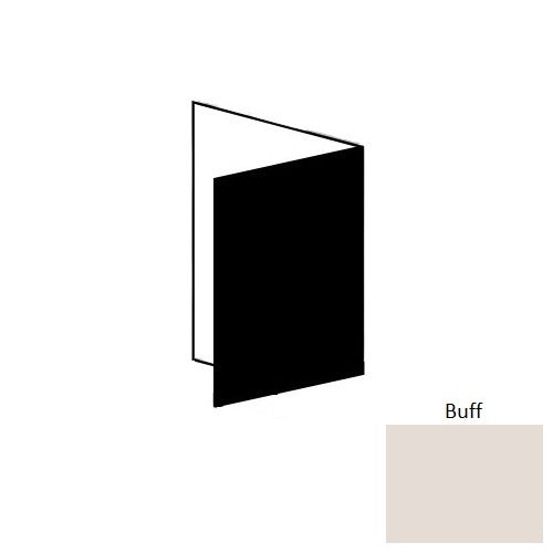Buff Vinyl Moulding / Trim - Straight Base Inside Corner