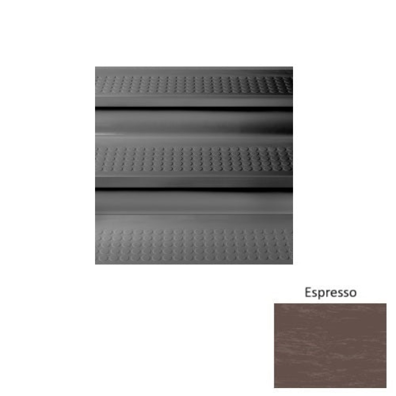 Marbleized 98 Espresso Vantage Raised Circular Rubber Stair Tread - Textured