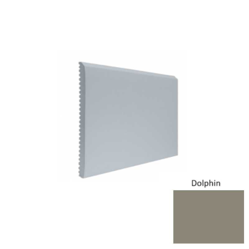 Contours #65 Vertical Dolphin Rubber Profiled Wall Base - Satin
