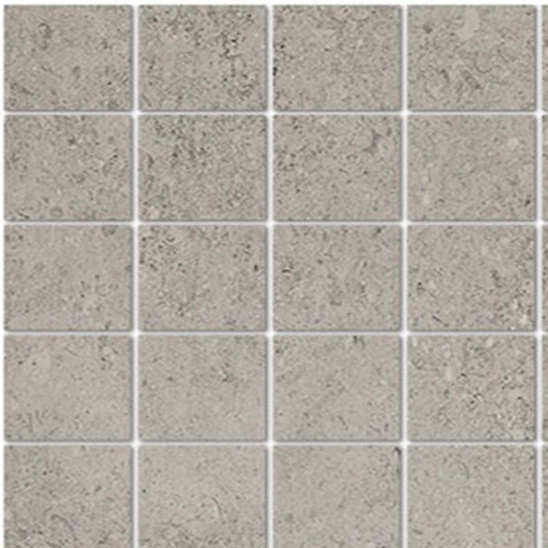Shellstone Grey Porcelain Mosaic - 3" X 3" - Matte