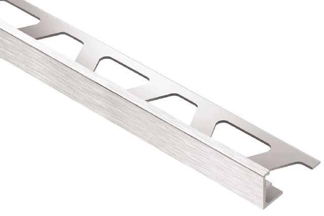 Jolly Metal Tile Edging Trim - Brushed Chrome Anodized Aluminum