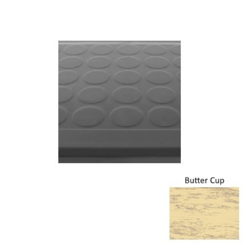 Marbleized 92 Butter Cup Textured Rubber Stair Tread