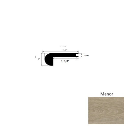 Conquest Manor 94" Flush Stair Nose - Ceramic Bead