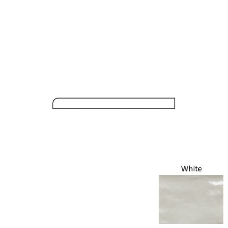 Marrakech White Porcelain Wall Trim