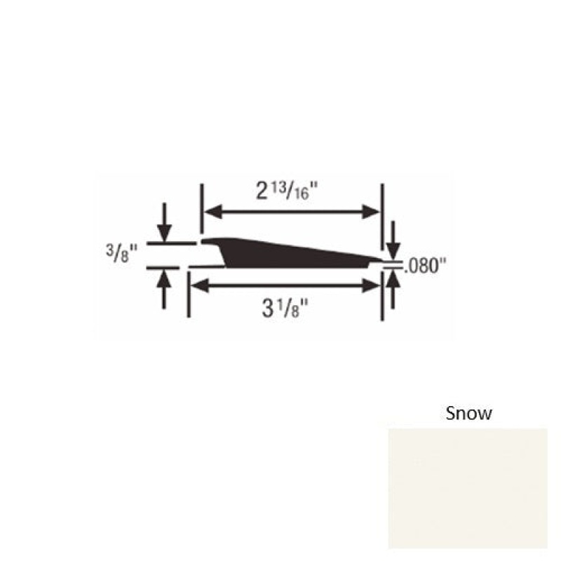 Roppe Solid 66 Snow Rubber Rolling Traffic Transition