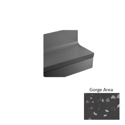 Johnsonite Gorge Area Raised Square Rubber Moulding / Trim