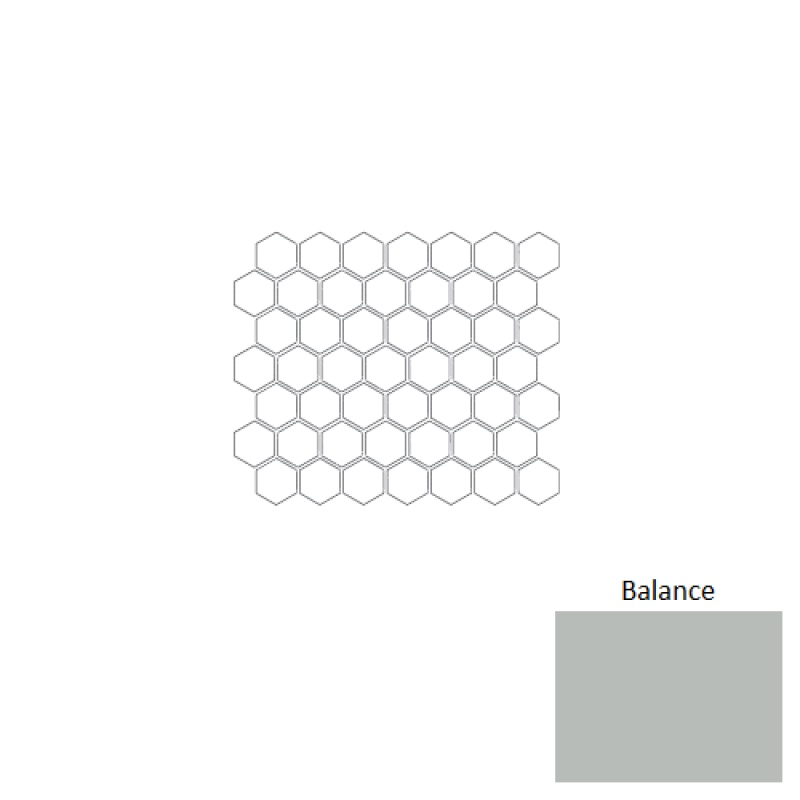 Color Story Mosaic Balance Ceramic Mosaic - 1 1/2" Hexagon