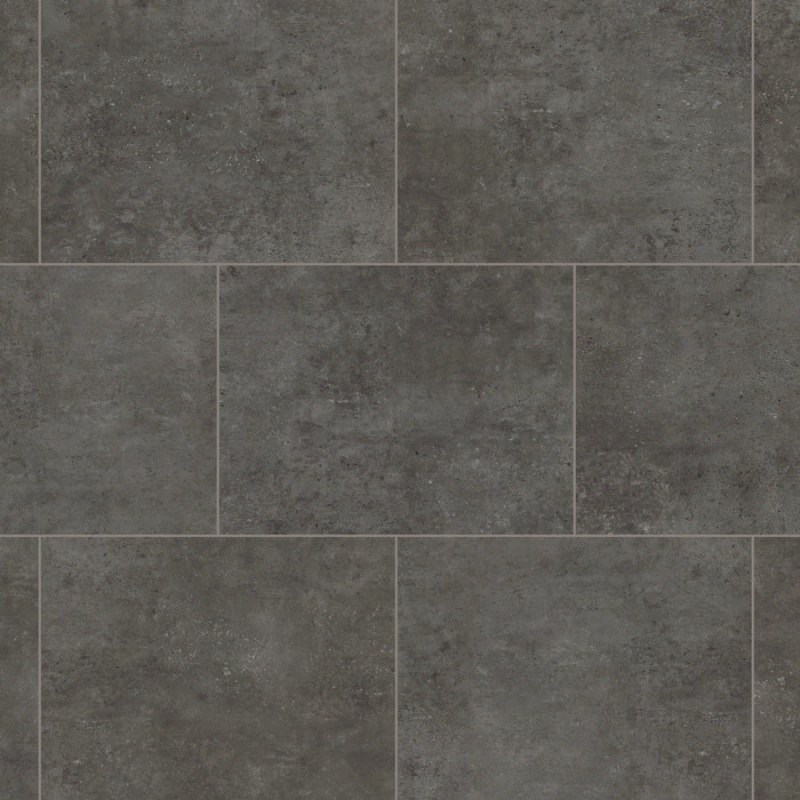 Korlok Oxford Grey Rigid Luxury Vinyl Tile - Textured - 18" X 24"