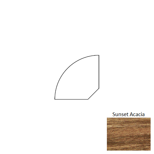 Serenity Sunset Acacia Cork 78" Quarter Round Trim