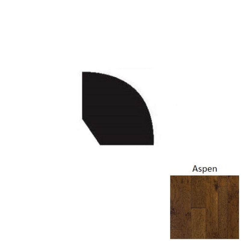 Timeless Collection Aspen Hardwood Moulding / Trim - 3/4" X 90" Quarter Round - Hand Scraped
