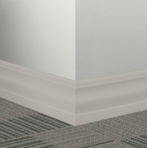 Johnsonite Mystify Rubber Millwork Contoured Wall Base - 4 1/4" X 96" X 3/8" Delinate - Millwork Contoured Wall Base