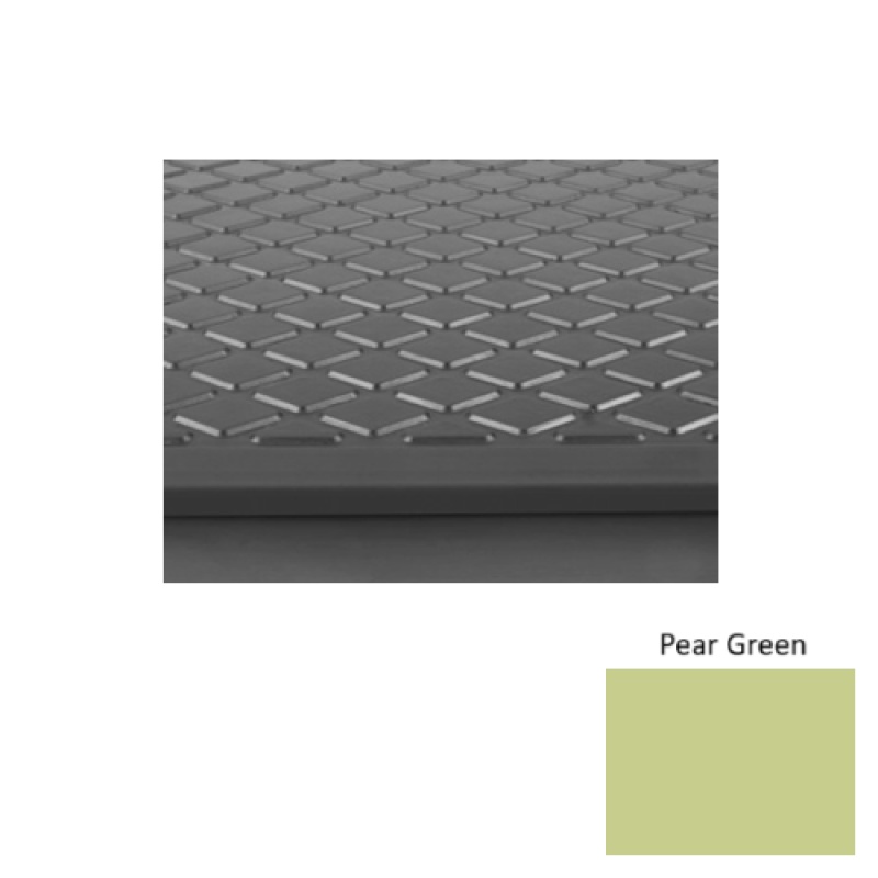Solid 31 Pear Green Diamond Rubber (Rd) Stair Tread - Textured