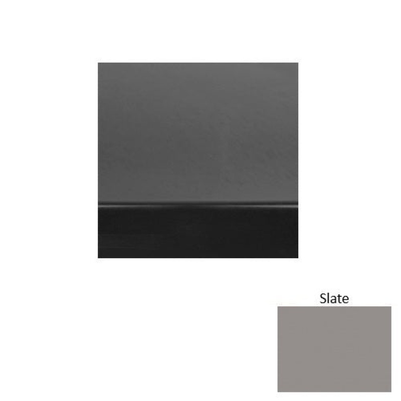 Solid 61 Slate Heavy Duty Rubber (Rd) Stair Tread With Dupont Kevlar - Smooth
