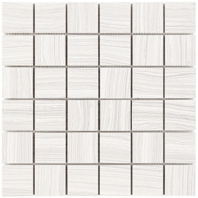 Matrix Bright Porcelain Mosaic - 2" X 2" - Honed