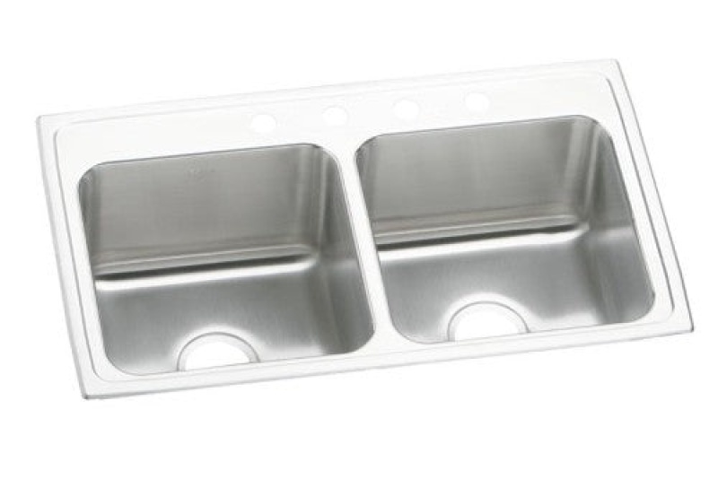 Lustertone Classic Stainless Steel Double Bowl Kitchen Sink