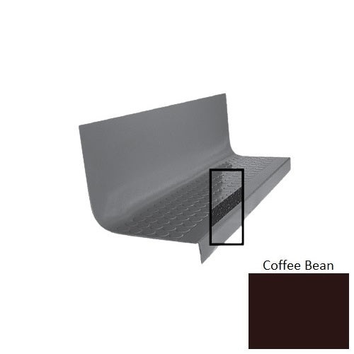 Flextones Coffee Bean Type 1776 With Flush Carborundum Strip Distinct Designs Rubber - 20 1/2" X 72" Stair Tread - Rgt Radial Ii Raised Disc Design