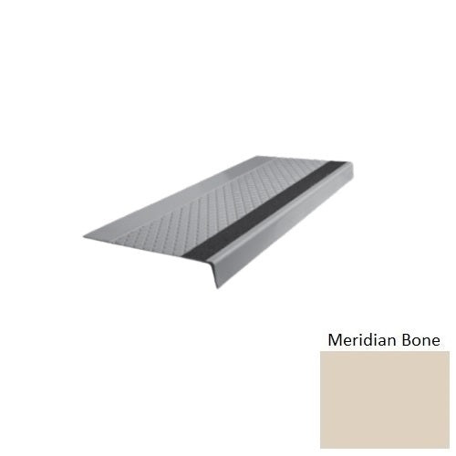 Flextones Meridian Bone Type 685 With Flush Ribbed / Smooth Insert Distinct Designs Rubber - 12" X 72" Stair Tread - Diamond Profile Design