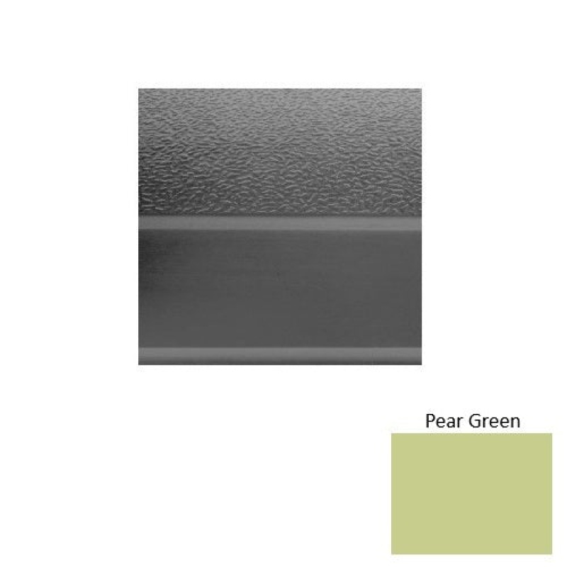 Solid 93 Pear Green Textured Rubber Stair Tread with Kevlar