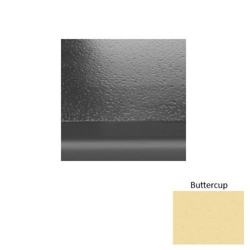 Symmetry 95 Buttercup Hammered With Riser Rubber (Sq) Stair Tread With Dupont Kevlar - Hammered