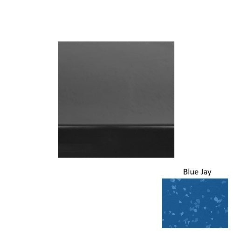Symmetry 60 Blue Jay Heavy Duty Rubber (Sq) With Galley Red Abrasive Strip Stair Tread With Dupont Kevlar - Smooth