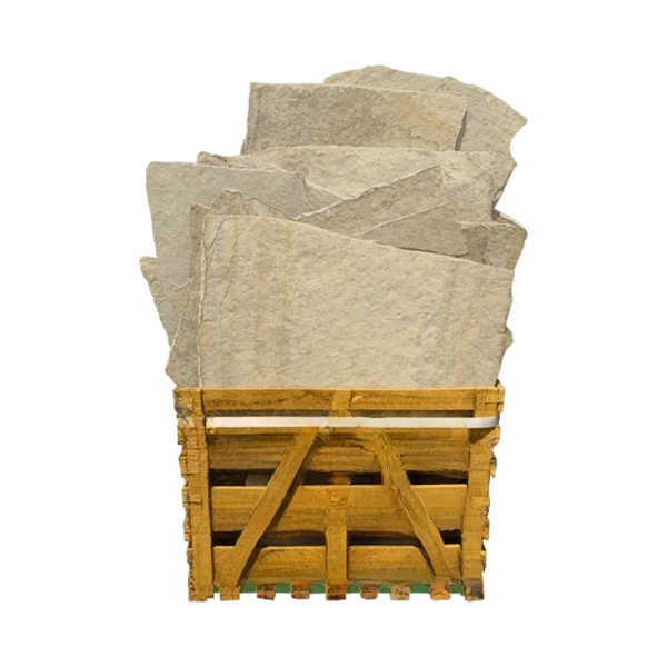Antique Yellow Limestone Flagstone - Tumbled