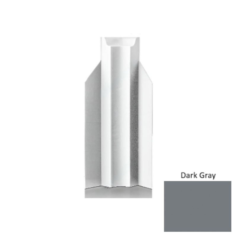 Roppe Dark Gray Rubber Inside Corner Block