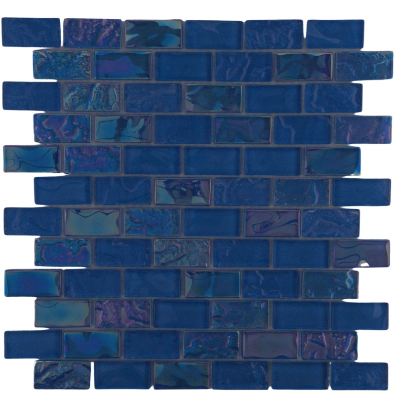 Azulterra Glass Mosaic - 1" X 2" - Polished