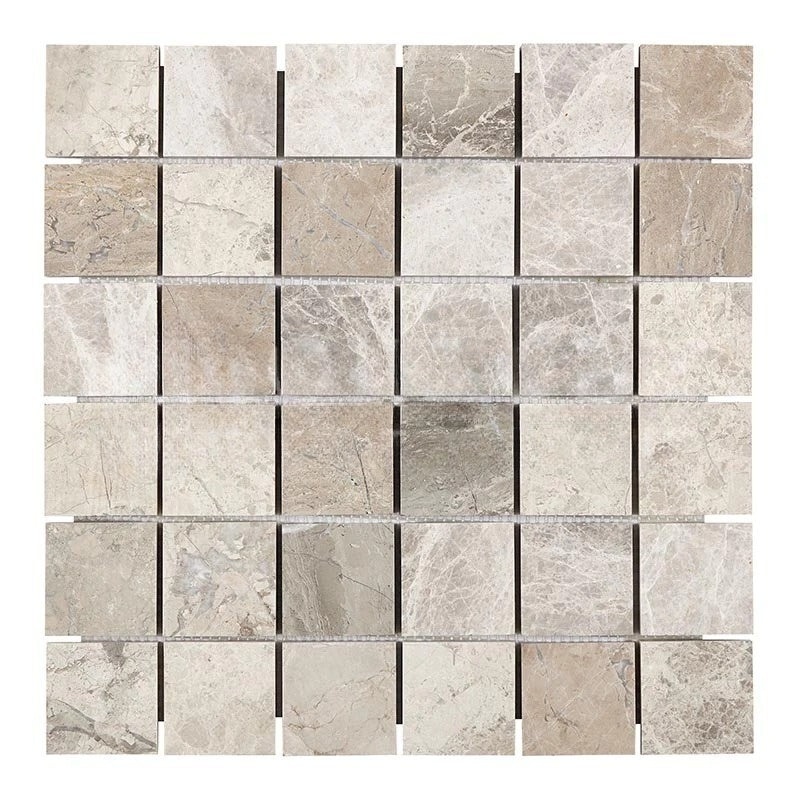 Atlantic Gray Marble Mosaic - 2" X 2"
