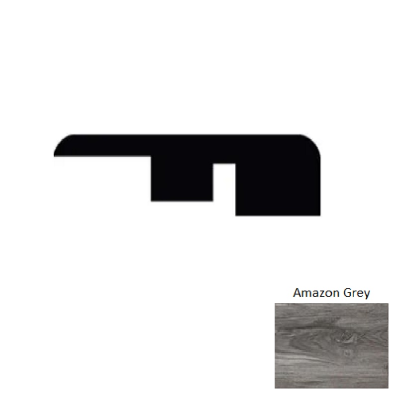 The Silver Lake Amazon Grey Luxury Vinyl End Molding