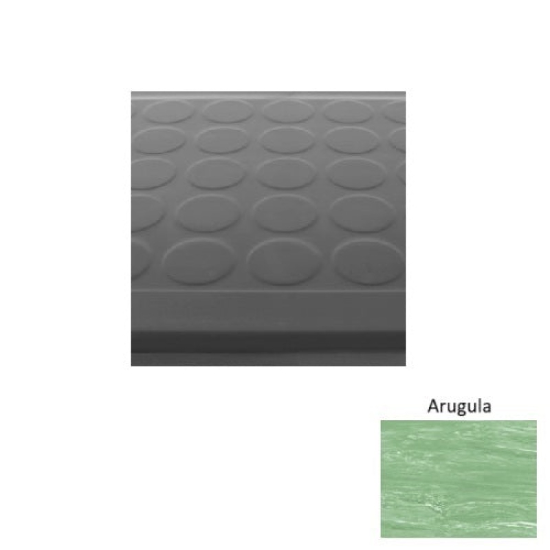 Marbleized 92 Arugula Low Profile Raised Circular Rubber (Sq) Stair Tread - Textured