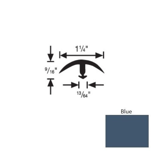 Flextones Blue Vinyl 161 Snap Down Edging