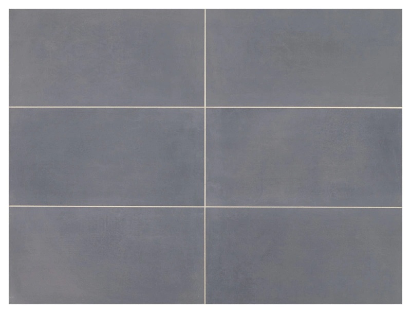 Moroccan Concrete Blue Gray Porcelain Tile - Matte