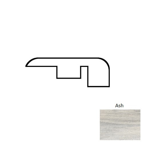 Maui Ash Luxury Vinyl Moulding / Trim End Cap
