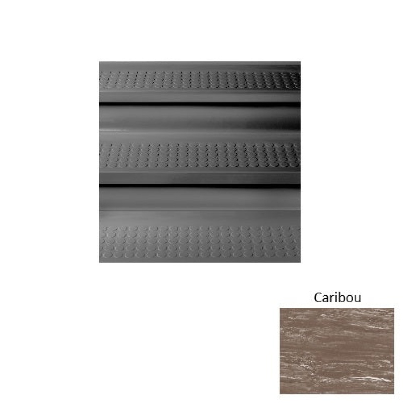 Roppe Marbleized 96 Caribou Raised Circular Rubber Stair Tread with Riser