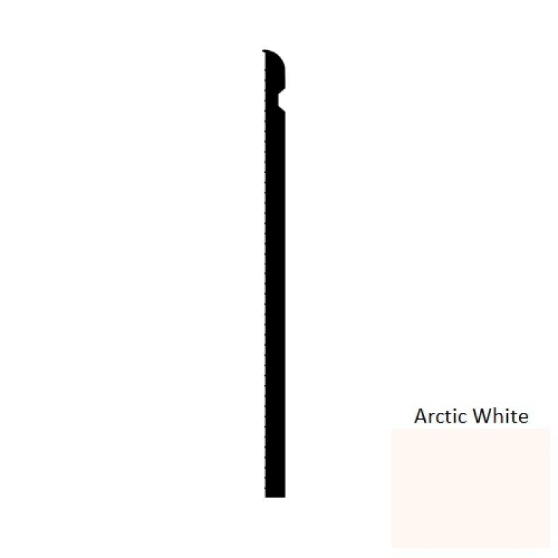 Arctic White Escalate Sce Rubber Wall Base