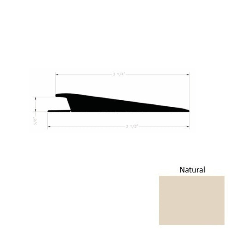 Solid 74 Natural Rubber Rolling Traffic Transition