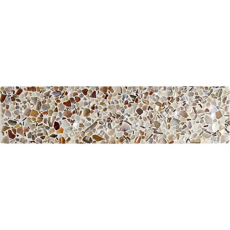 Aquaterra White Shell Mosaic - Brick - Glossy