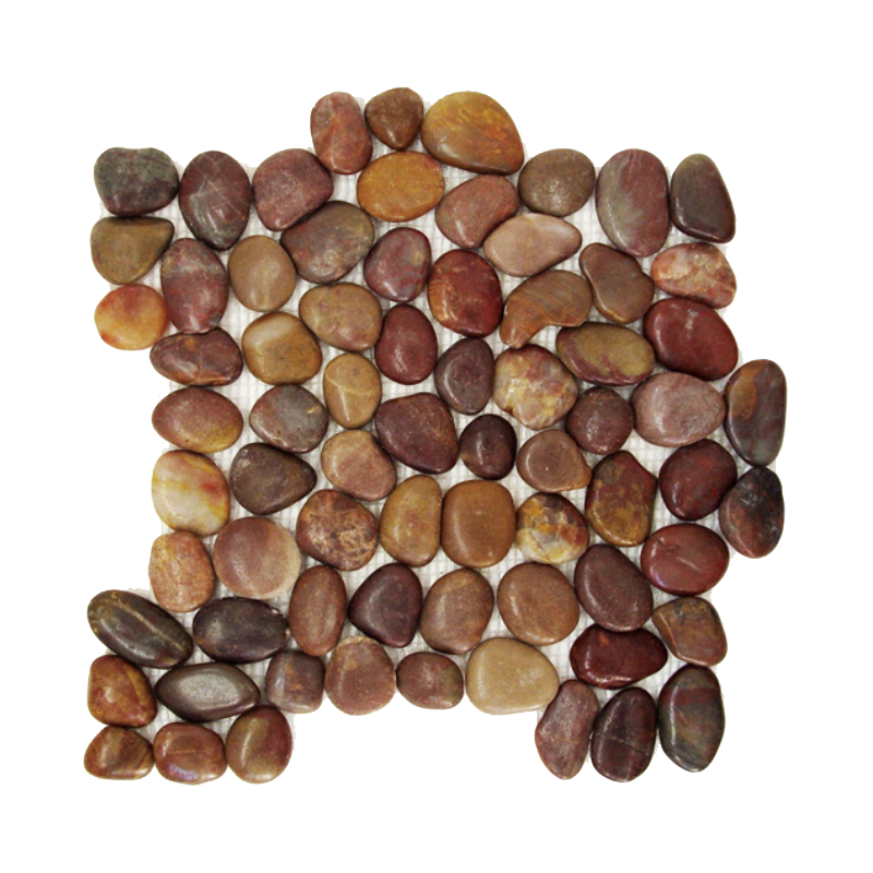 Red Marble Pebble 12" x 12"